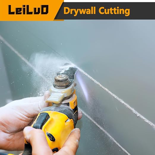 110 Pcs Oscillating Tool Blades Titanium Extra-Long & Wide Multitool Saw Blades for Wood Drywall Nails with Storage Bag Universal Oscillating Tool Accessories Fit DeWalt Makita and More