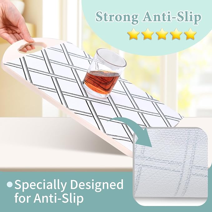 Drawer and Shelf Liner for Kitchen Cabinet: 17 in X 30 Ft Non Slip | Shelf Paper Non Adhesive Refrigerator Liners Black and White Squares Easy Liners for Bathroom