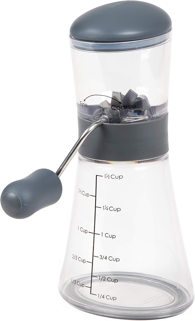 Prepworks by Progressive Nut Chopper with Non-Skid Base, Gray