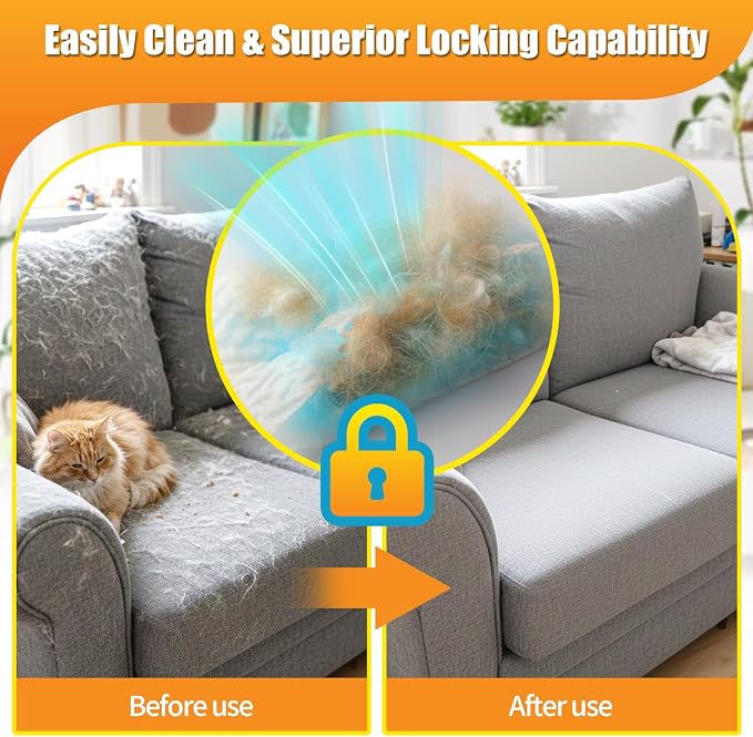 40 Count Duster Refills with 1 Short Handle & 3 ft Extendable Handle, Compatible with Swiffer Duster, 180° Disposable Microfiber Cleaning Dusters, Unscented
