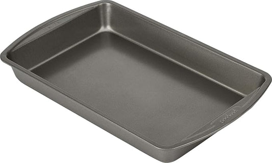 Good Cook Everyday Baking Pan with Scratch-Resistant Metal-Utensil Safe Nonstick, 7 x 11-Inch, Gray (Pack of 12)