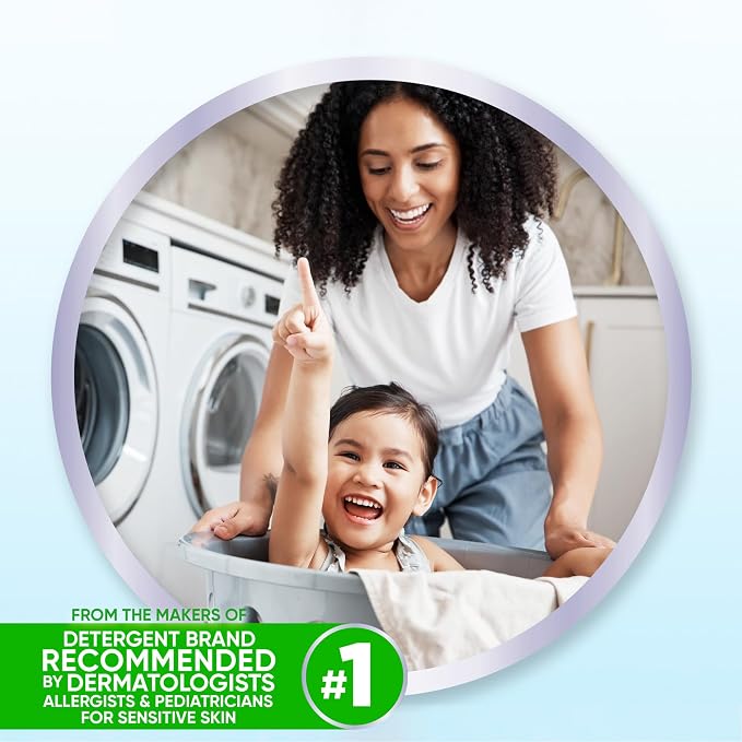 all free clear Fabric Softener Dryer Sheets for Sensitive Skin, 195 Count, Hypoallergenic, Unscented, Dye Free, Controls Static Cling, Reduces Wrinkles, Dermatologist Tested, HE Safe