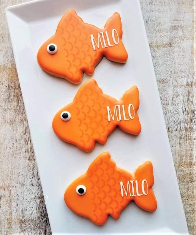 Ann Clark Cute/Gold Fish Cookie Cutter, Large 4" Made in USA