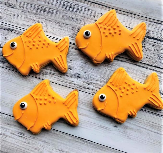 Ann Clark Cute/Gold Fish Cookie Cutter, Large 4" Made in USA