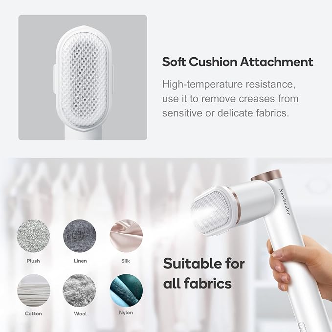 Newbealer Soft Cushion Brush and Detachable Water Tank, Only for NB316C | 120ml, 2 Piece Replacement Parts for Garment Steamer, Reusable Accessories