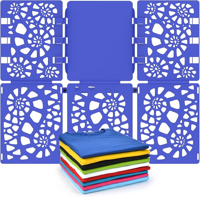 BoxLegend Shirt Folder V2 Shirt Folding Board Clothes Folder Neatly Blue | Quick & Easy Folds, Maximizes Storage Space, Built to Last, Travel-Friendly, Folds Almost Anything