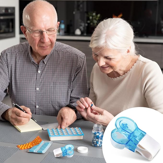 Portable Pill Taker 2 Pack Pill Popper for Blister Packs Pills Opener Tool for Nurses Household Gadgets Pills Punchers