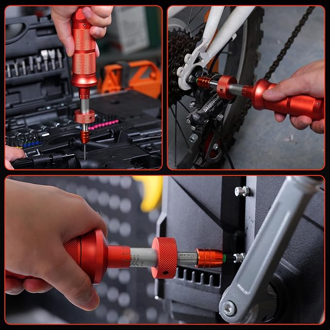 68Pcs Torque Screwdriver Wrench Set 10-70 IN.LB, Inch Pound Torque Driver | with S2 Steel Bits, 1/4" Drive, Magnetic Quick-Release Adapter for Bike Repair, Mounting and Maintenance