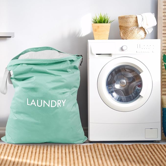 Wiseboy 120L Extra Large Travel Laundry Bag with Heavy-Duty Zipper | Water-Resistant Nylon Dirty Clothes Organizer for College Dorm, Camping, Tear-Resistant Storage Bag for Laundry Mat & Moving
