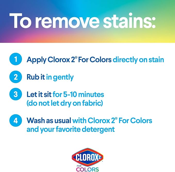 Clorox 2 for Colors - Stain Remover and Color Brightener, 22 Ounces (Packaging May Vary) | 22 Ounces (Packaging May Vary)