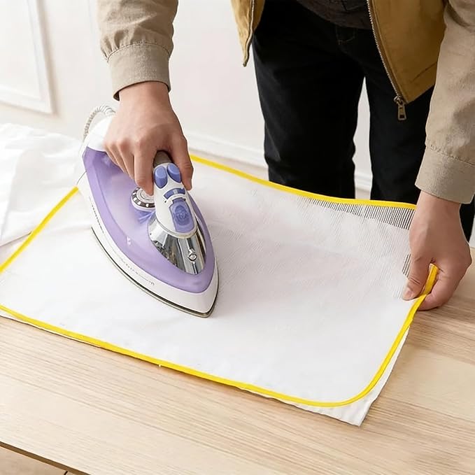 Protective Ironing Mesh Mat - Heat-Resistant Pressing Pad with Non-Stick Surface for Fabric Care(4PCS)