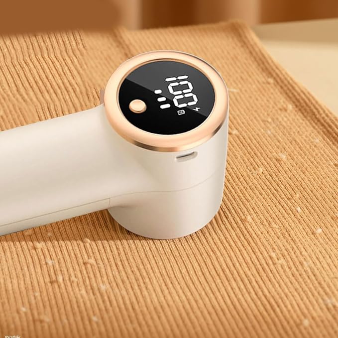 Rechargeable Fabric Shaver Remover with LED Display for Clothes Furniture Sofas Blankets Electric Lint Rechargeable Electric Lint Remover Large Coverage Multipurpose