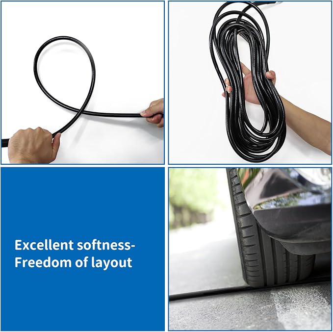 NAMOTEK Sewer Jetter Kit for Pressure Washer 50FT Drain Cleaner Hose 5800PSI NPT 1/4 Inch Hose Button Nose and Rotating Sewer Jetting Nozzle, Orifice 4.0, 4.5
