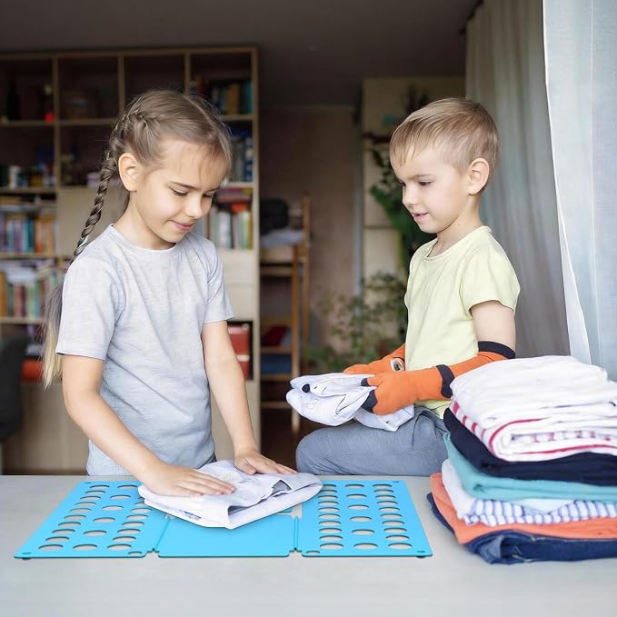 Kids Shirt Folding Board Perfect Size 15.75"x18.9" for Children | Space-Saving Design, Durable Material, Easy Storage Organizer