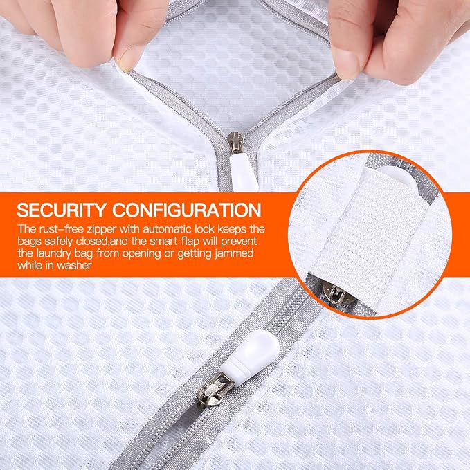 Laundry Bags Mesh Wash Bags, Large Garment Bag for Washing Machine, 2pcs | Extra Large Lingerie Bags for Washing Sheet, Throw Blanket, Curtain, Cushion Cover, Comforter, Large Items, XXL