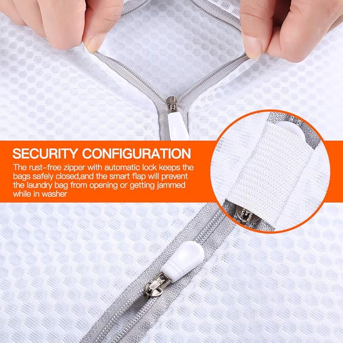 Laundry Bags Mesh Wash Bags, Lingerie Bags for Washing Delicates, 5pcs | Garment Bag for Washing Machine, Mesh Laundry Bags for Everyday Laundry, Tumble Dryer Safe, Honeycomb Mesh