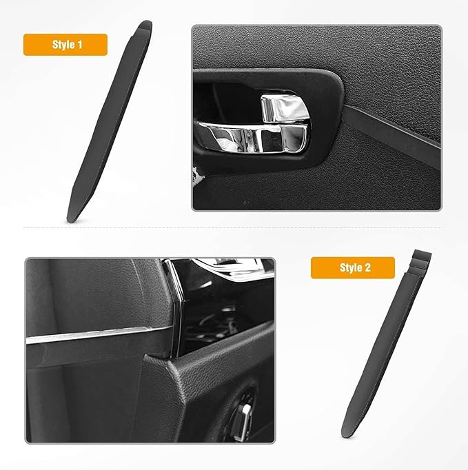 GOOACC 5 PCS Nylon Auto Trim Removal Tool Kit No-Scratch | Removal Tool Kit for Car Clip Panel & Audio Dashboard Dismantle Black