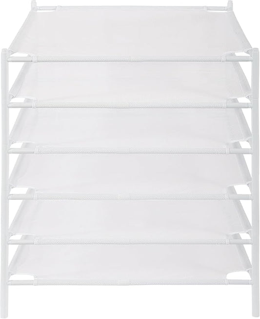 STO STO Sweater Drying Rack, 6-Pack Stackable Mesh Clothes Drying Rack, Laundry Drying Rack for Sweaters, Socks, Toys, White