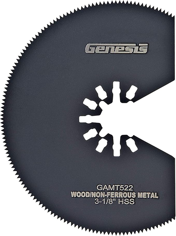 Genesis GMT15A 1.6 Amp Multi-Purpose Oscillating Tool and 19-Piece Universal Hook-And-Loop Accessory Kit with Storage Box