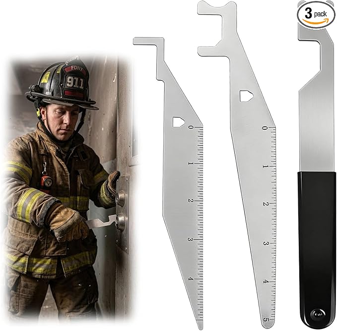 3PCS Multipurpose First Responder Tool, Durable Firefighter Tools | Designed for First Responders & Firefighters for Fire Safety, Rescue, Everyday Use & Training