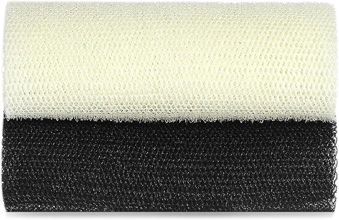 African Net Sponge Authentic,Exfoliating Body Shower Scrubber,2Pcs | Woven nylon africannet sponge,stretches up to 66in for full body & back washing removes dead skin,oil,For Women and Man