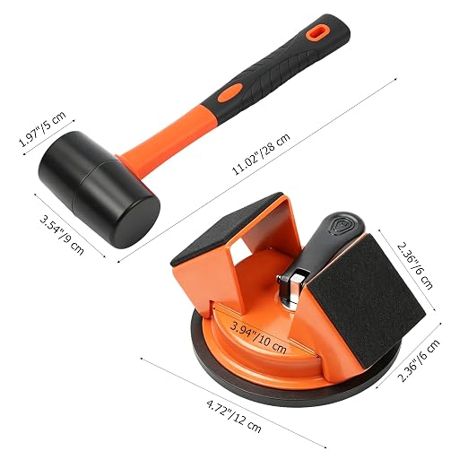 Floor Gap Fixer Tool Heavy Duty Suction Cup for Laminate Vinyl LVP Wood Flooring Gap Repair Kit with Plank Grabber