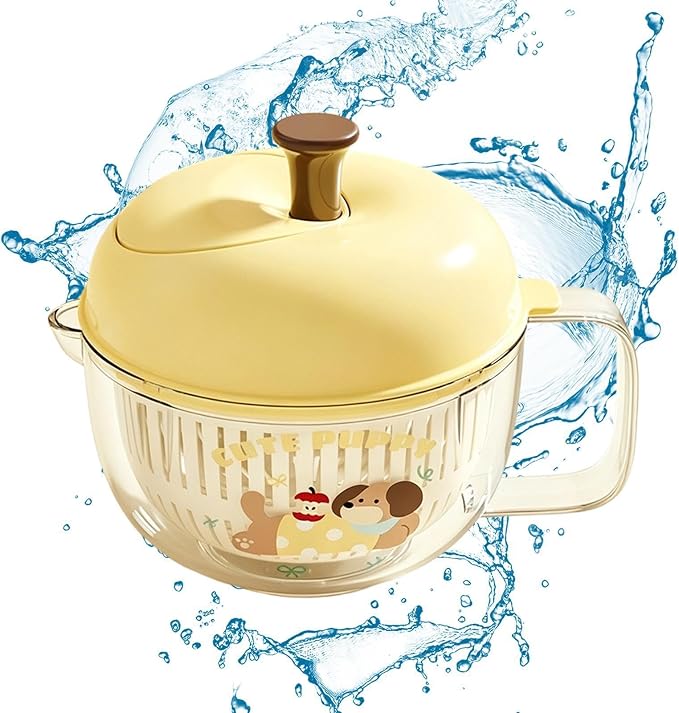 Salad Spinner - Compact Draining Bowl | Fruit Spinner Dryer, Simple Brake Fresh Ingredient Fruit Washer For Cleaning Vegetables Berry Cheese Kitchen Meal Prep Home Food