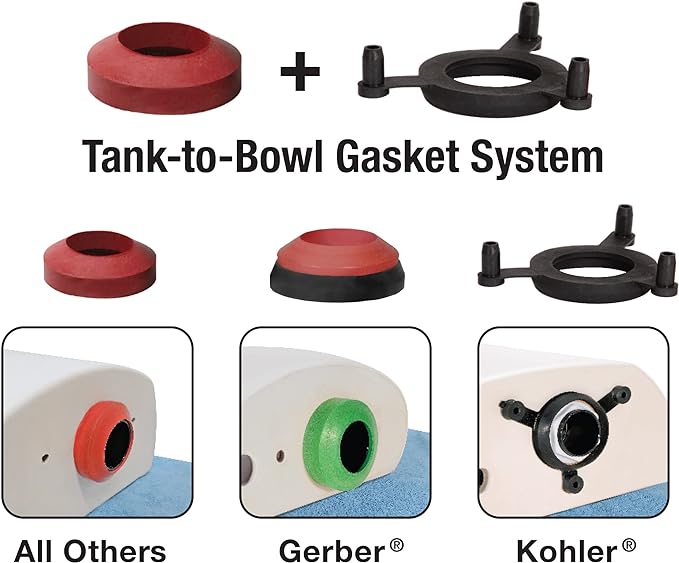 Fluidmaster K-400H-021-P8 PerforMAX 2-Inch Everything Toilet Repair Kit,Multicolor,(Pack of 8)