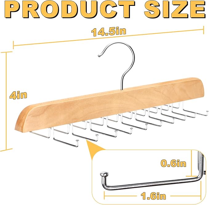 Tank Top Hanger for Closet Organizer, 20 Large Capacity Premium Bra Hanger | Space Saving Hangers with Foldable Metal Hooks, Underwear Storage Bathing Suit Organizer Multi Hanger for Hat, Purse, Belt