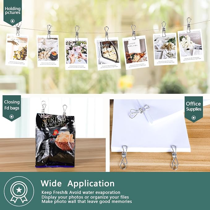 Clothes Pins Metal Stainless Steel Clothespins Laundry Pin Bag Photo Clips | pin stainless outdoor steel clothesline chip strong line wooden clothespin plastic bulk outside close cloths hanging bags