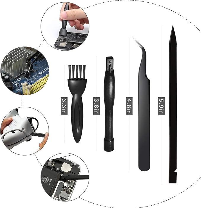 Screwdriver Set, Tri-Wing Phillips Pentalobe Screwdrivers Repair Tool Kit | Stainless Steel Material, 360° Rotating Labor-Saving Cap, Magnetic Tips, For Apple MacBook Mac Retina Pro Air - 5 T5 T6