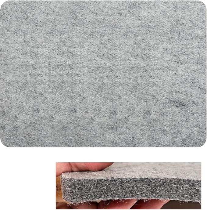 SEHXIM 13.5" x 13.5" Wool Pressing Mat, 100% New Zealand Wool Ironing Mat, Sewing Machine Muffling Mat,Wool Mat for Ironing Pad for Sewing, Quilting, DIY Crafts, and Embroidery. (13.5" x 13.5")