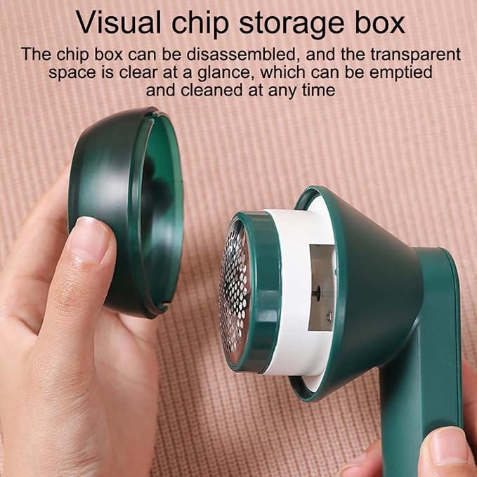 Lint Shavers, Fabric Shaver USB Rechargeable Lint Remover Electric Lint Shaver for Clothes Furniture Green