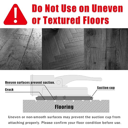 Floor Gap Fixer Tool with Vacuum Suction Cup, Heavy Duty Laminate Flooring Repair Tool for Vinyl Plank Hardwood Floating Floors