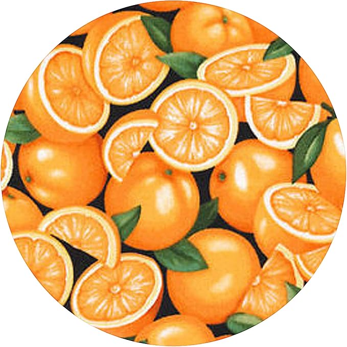 Andreas Silicone Jar Opener, Oranges – 6.25" Non-Slip Lid Gripper & Garlic Peeler, Dishwasher Safe, Multi-Use, Durable Silicone & Fabric, Made in the USA, JO-923