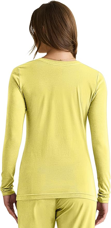 Healing Hands Underscrub Long Sleeve Women Knits Scrub Tops | Soft Cotton Blend Knit, Breathable Stretch Comfort, Machine Wash, Easy Care Fabric, Ideal For Layering Under Scrubs
