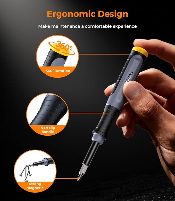 [Updated] Wesdut 52 in 1 Precision Screwdriver Set, [Super Durable] S2 Alloy Magnetic Screwdriver Repair Kit, Portable Mini Electronics Repair Tool for Phone Laptop PC Xbox Switch Watch Eyeglasses