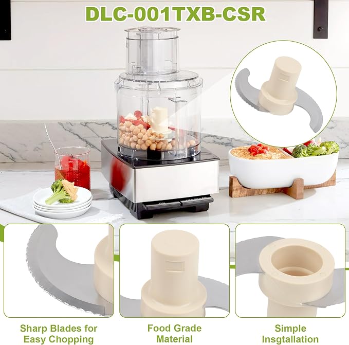 Blade for Cuisinart 14 Cup Food Processor Replacement for Model DLC-2014, DFP-14BCNY, DFP-14BCN, DFP-14BWN - ONLY for Cuisinart Blades 14 Cup - Part# DLC-001TXB-CSR