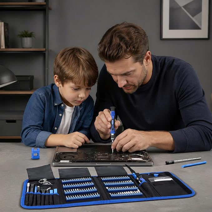 STREBITO Electronics Precision Screwdriver Sets 142-Piece with 120 Bits | Magnetic Repair Tool Kit for iPhone, MacBook, Computer, Laptop, PC, Tablet, PS4, Xbox, Nintendo, Game Console