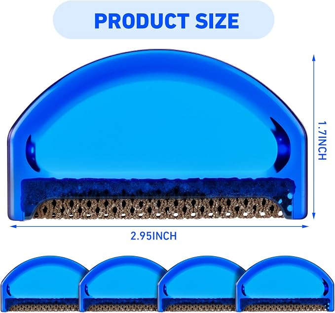 Boao 4 Pieces Sweater Combs to Remove Pilling Sweater Defuzzer Multi-Fabric Shaver Comb Wool Pilling Remover Pills, Fuzz from Clothes (Minimalist Modern)