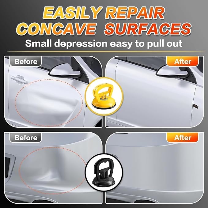 Car Dent Puller 3 Pack Dent Puller Powerful Car Dent Removal Kit Suction Cup Dent Puller for Car Dent Repair Dent Remover Tool for Car Body,Tiles Lifting,Objects Moving,Screen (Multicolor)