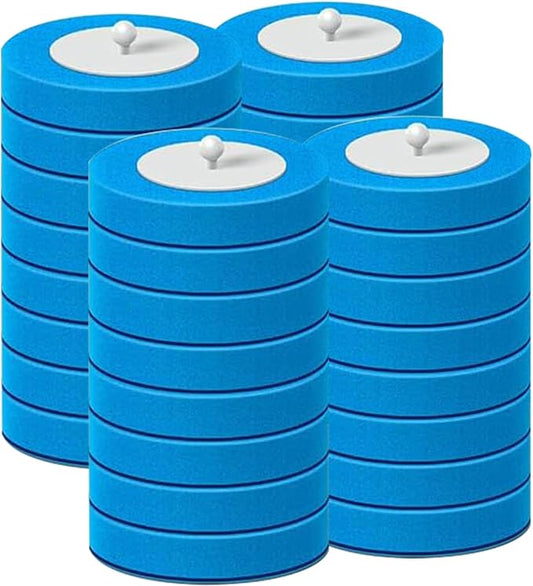 Disposable Disposable Toilet Bowl Cleaner Brush, Toilet Brush and Holder Set with Refills, Bathroom Cleaning Supplies (32 Replacement Heads)