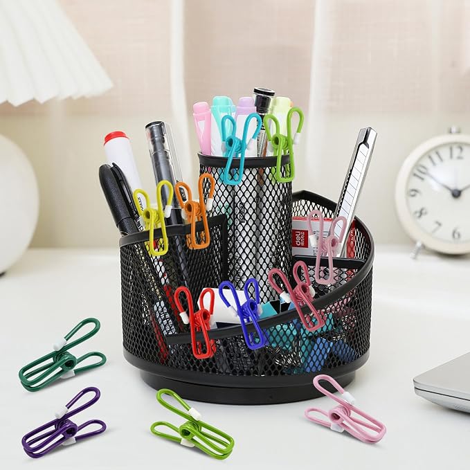 20 Pack Chip Clips Bag Clips 2.2 Inch (55mm) | Stainless Steel Bag Clip for Food Storage, Snack, Kitchen, Laundry Clothes Pins for Hang out The Laundry