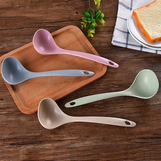 ZaoProteks Soup Ladle Spoon Great for Cooking, Soup, Chili, Gravy, Salad Dressing and Pancake Batter, 4 Pack