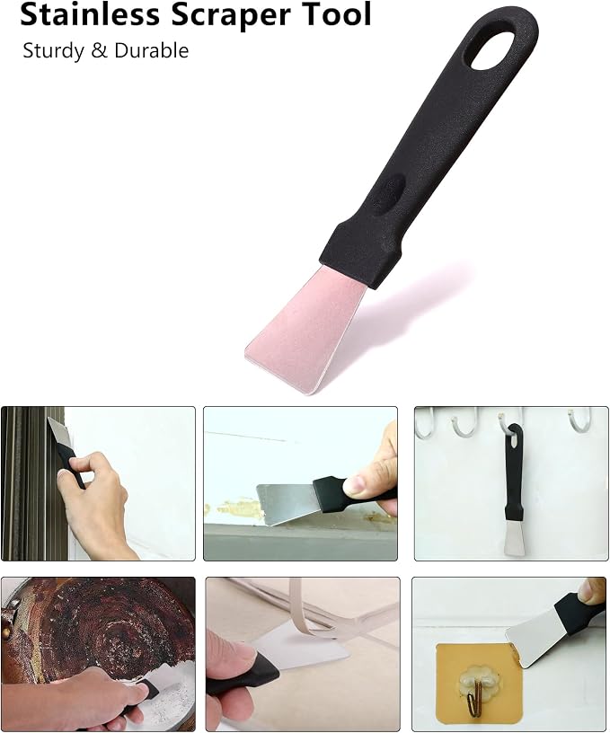 Ginsco 7 Pcs Hard Bristle Crevice Cleaning Brush Kit, Multifunctional Hand Held Gap Cleaning Tools for Small Corner Window Track Kitchen Bathroom