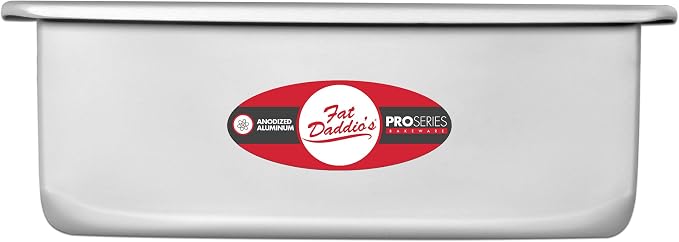 Fat Daddio's POB-12184 Anodized Aluminum Sheet Cake Pan, 12 x 18 x 4 Inch