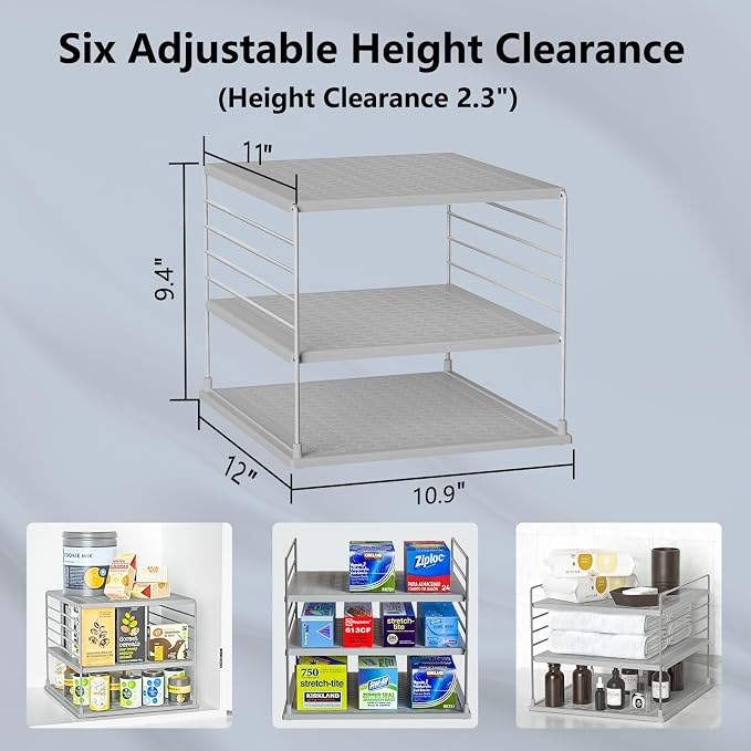 Upgraded Pantry Organizers and Storage - Divided Compartment Holder for Foil and Plastic Wrap - Kitchen Organization for Aluminum Foil, Wraps, Box