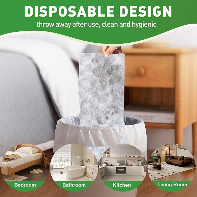 100ct Dry Sweeping Cloths for Swiffer Sweeper Mop, Heavy Duty Microfiber Duster Mop Pad Refills, Captures Dust & Pet Hair, for Hardwood Floors and Multi-Surface Cleaning