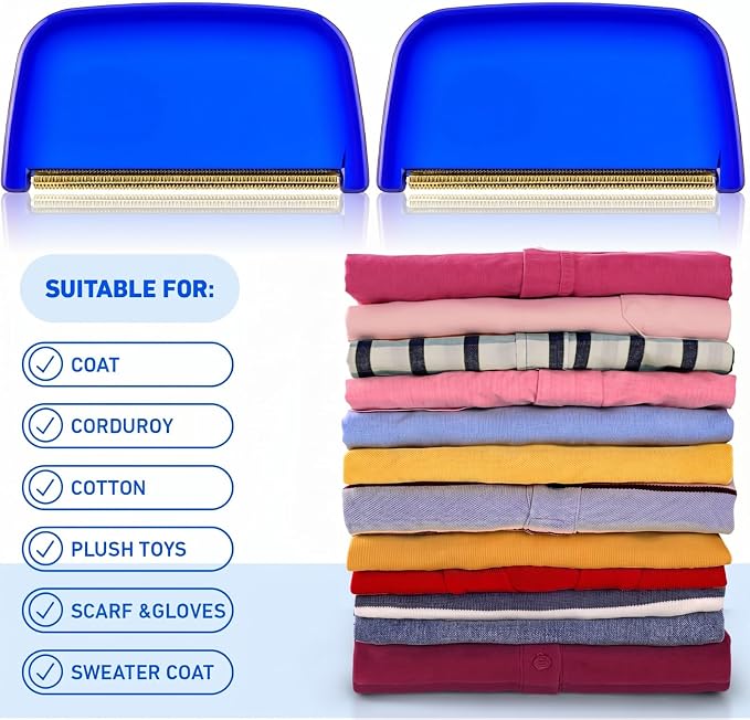Boao 4 Pieces Sweater Combs to Remove Pilling Sweater Defuzzer Multi-Fabric Shaver Comb Wool Pilling Remover Pills, Fuzz from Clothes (Classic Industrial)