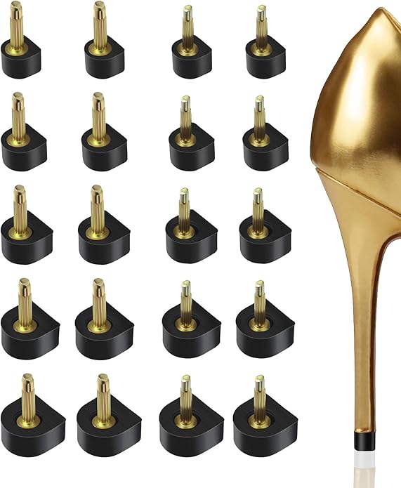 Heel Replacement Tips, 3 Colors to Choose, Durable Non-Slip High Heel Caps with Optional 6" Heel Pliers